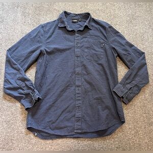 Vans Shirt Mens Medium Blue Flannel soft Button up Long Sleeve